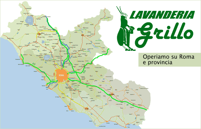 Lavanderia Grillo è operativa nella città di Roma e provincia.